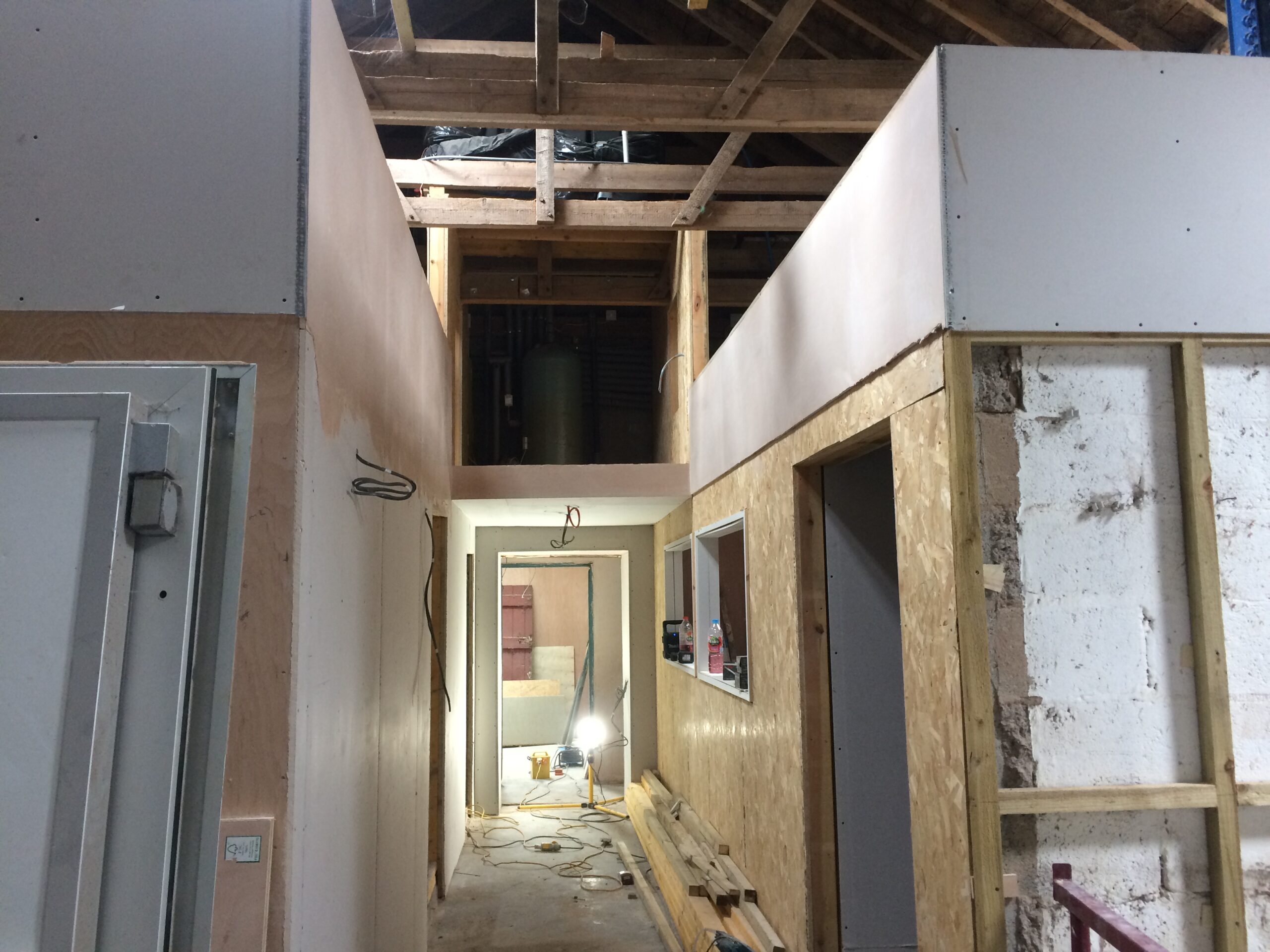 Cheese room being built